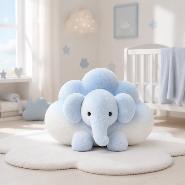 Brinquedo de pelúcia elefante nuvem