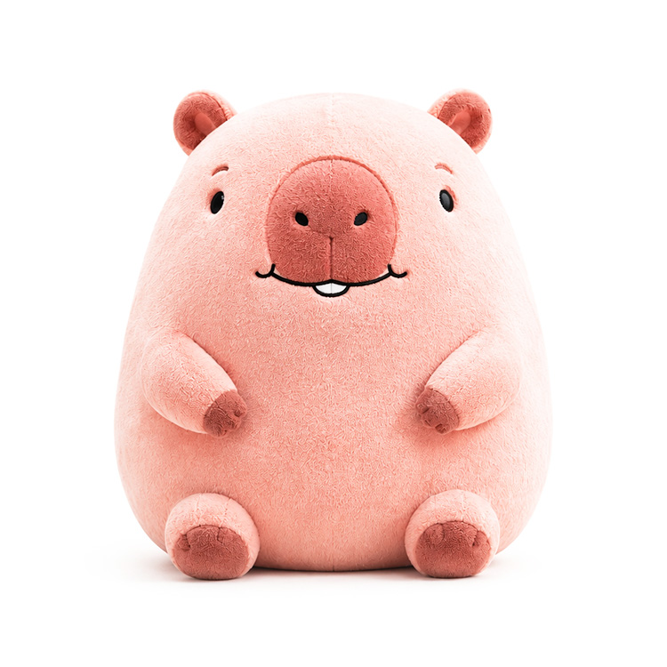 Pink Capybara Plush Toy