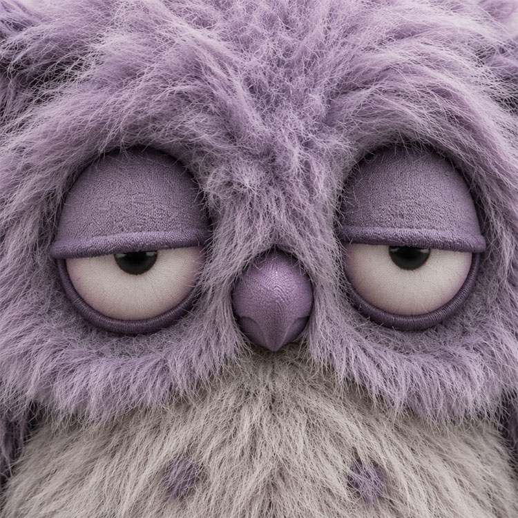 Grumpy Owl Plush Toy