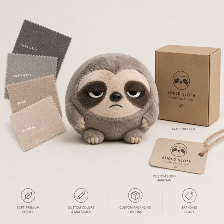 Misanthropic Sloth Plush Toy