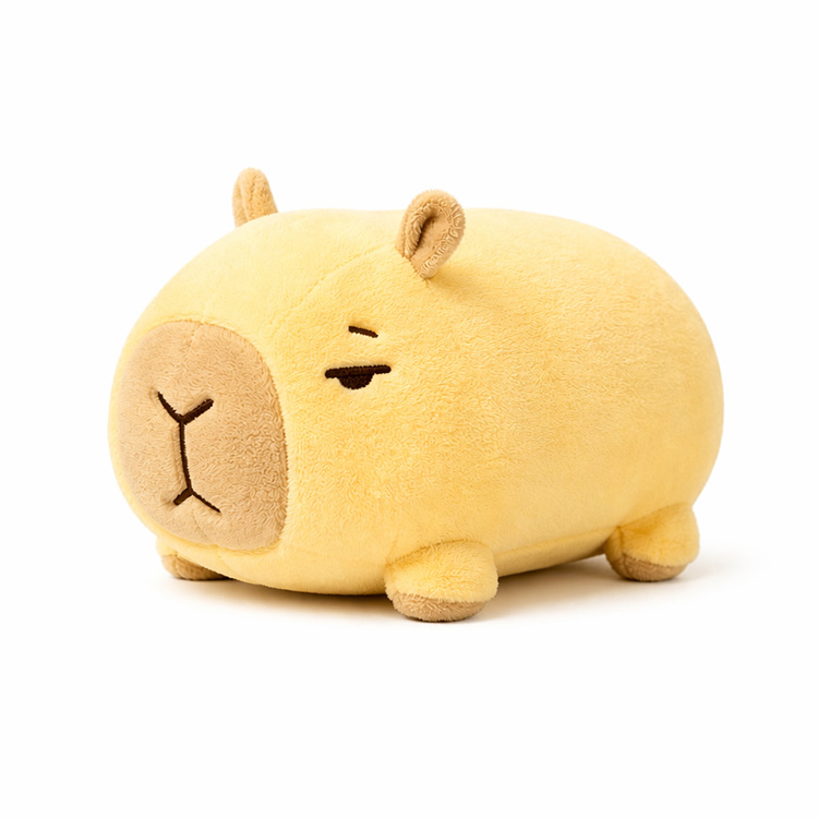 Brinquedo de pelúcia Capivara Amarelo Limão Preguiçoso