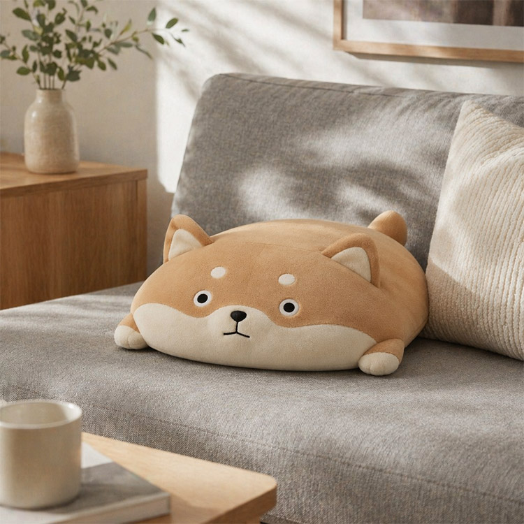 Almofada de pelúcia Shiba Inu